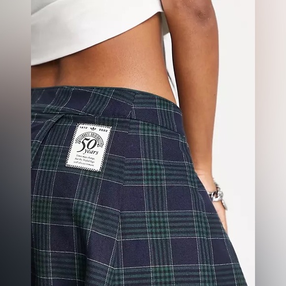 ADIDAS Originals 'Preppy Varsity' Checked Pleated Tennis Skirt - Picture 4 of 11